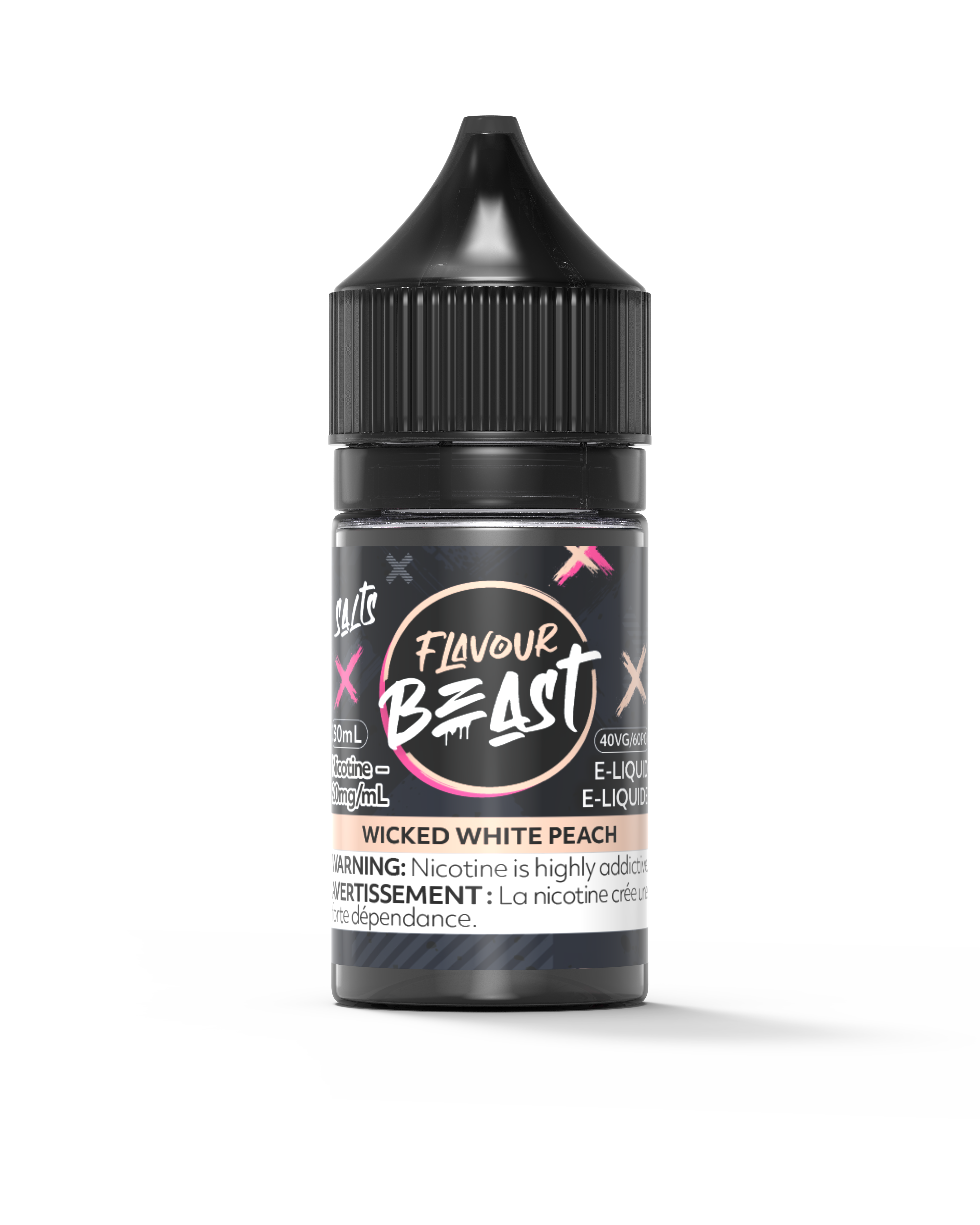 Flavour Beast Salts - Wicked White Peach (20mg)
